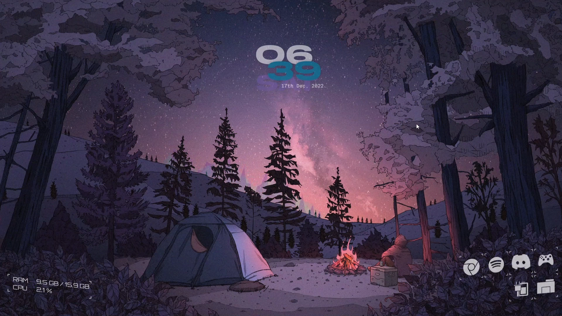 Winter Themed Rainmeter Suite